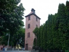 Alsleben - Der alte Feuerwehrturm vom Schulberg aus