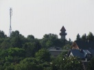 Blick zum Kringel in Alsleben mit dem Wasserturm