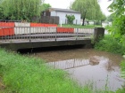 Die Bachbrücke vom Schlackenbach an der Saale