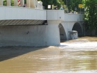 Das Jahrhundert Hochwasser an der Saalebrücke in Alsleben
