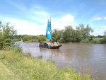 Thietmars Flussreise - Ankunft von Bischoff per Boot